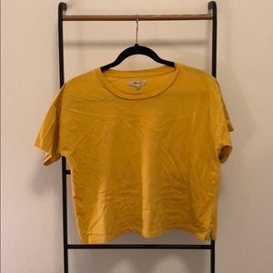 Madewell Yellow Crop Top